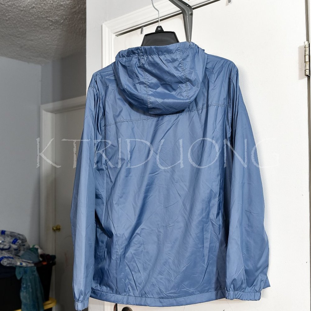 Calvin Klein Womens Zip Front Windbreaker BLUE - Picture 5 of 8